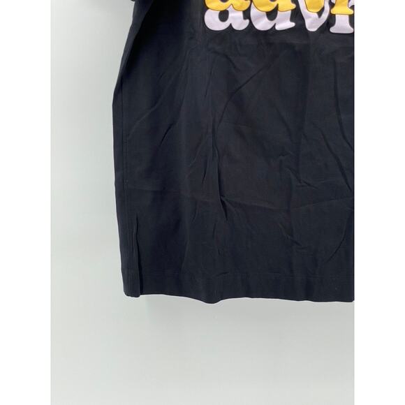 D.RT Men's Black-Multi Advntr Graphic Crewneck Short Sleeve Casual T-Shirt SZ L - Picture 5 of 9